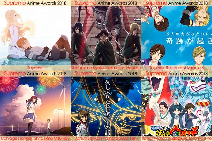 Eliminatorias Nominados a Mejor Película de Anime 2018