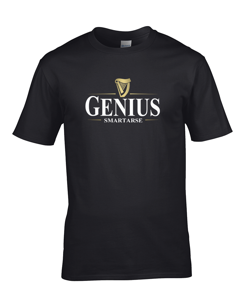 funny parody  Leather Wallet famous irish stout brand GENIUS 'SMARTARSE' 