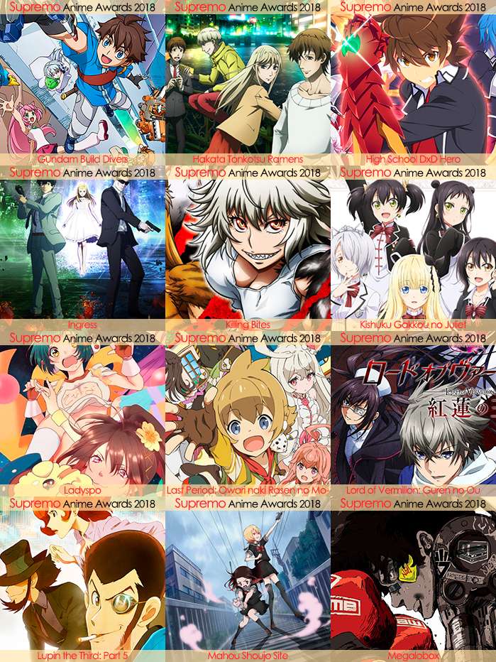 Eliminatorias Nominados a Mejor Anime de Acción 2018