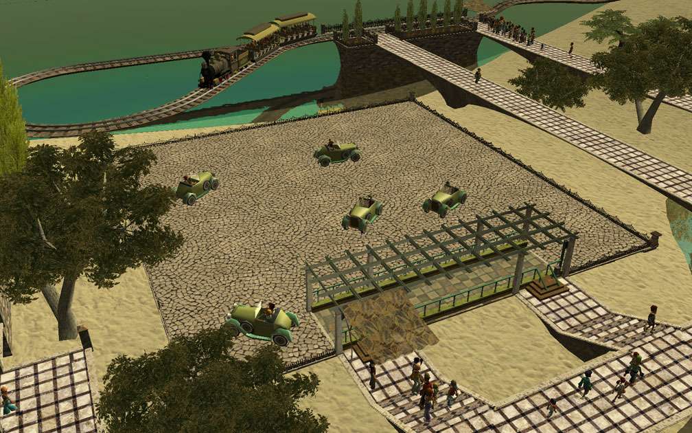 My Projects - CSO's I Have Imported, Pergolas Set - Aerial View of Roadster-Rama Station Showing Pergolas Arrangement, Image 07