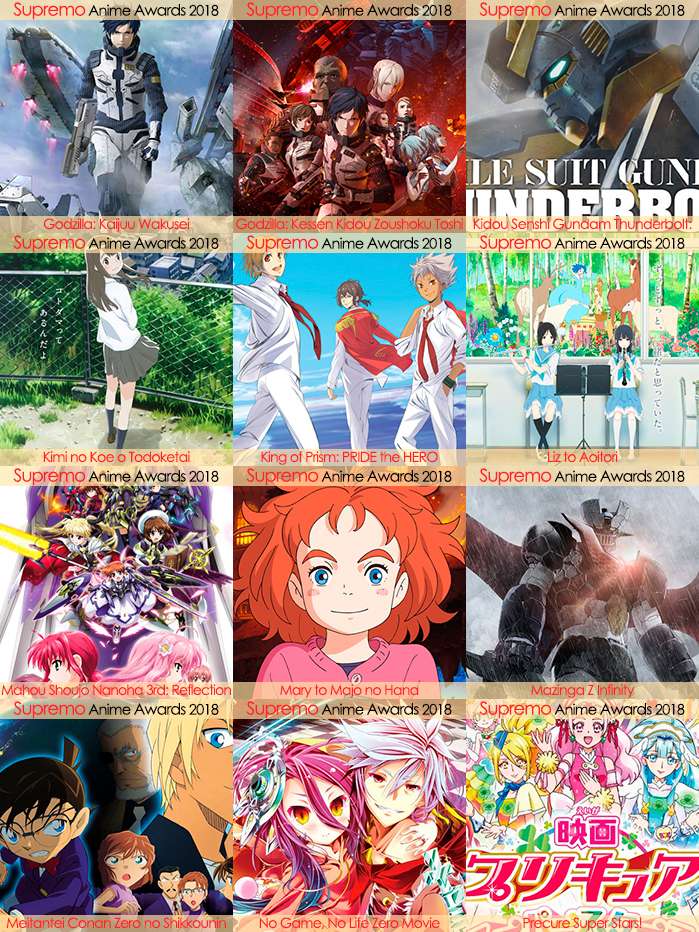 Eliminatorias Nominados a Mejor Película de Anime 2018