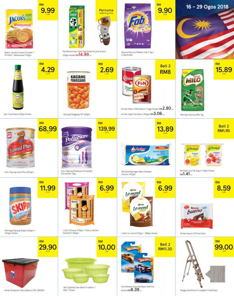 Tesco Malaysia Weekly Catalogue (16 August - 22 August 2018)