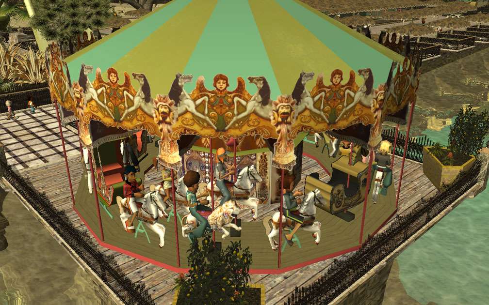 My Projects - TexMod Customized Add-Ins, MakeOvers for My Park - Patrick's Merry-Go-Round, B, Image 11