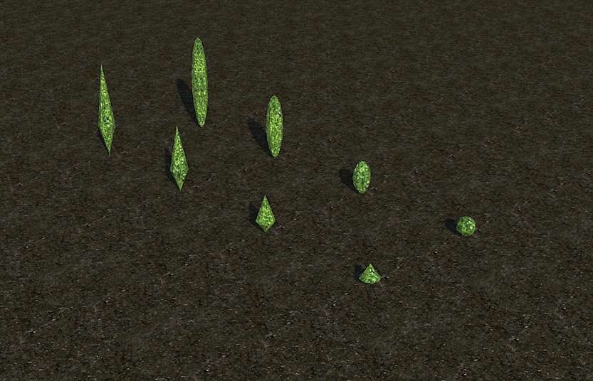 My Projects - CSO's I Have Imported, Garden Hedges - Screenshot Displaying A Small Assortment of Ground Topiary, Image 08