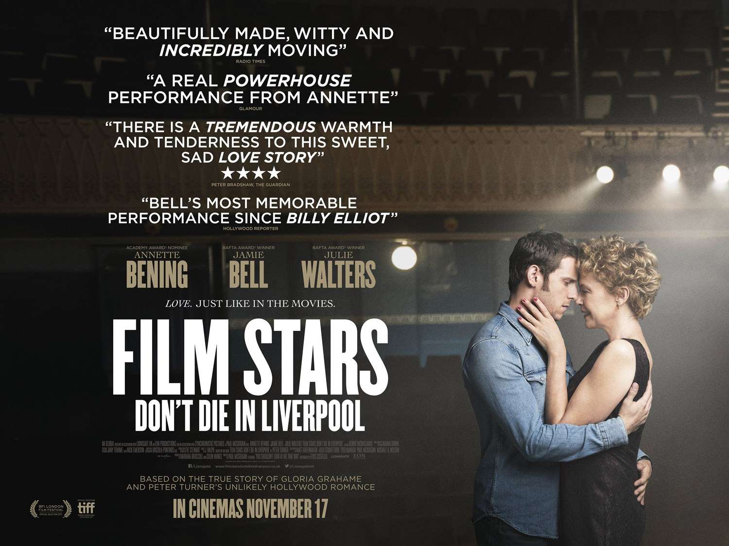 Tα Αστέρια δεν Πεθαίνουν στο Λίβερπουλ (Film Stars Don’t Die in Liverpool) Quad Poster Πόστερ