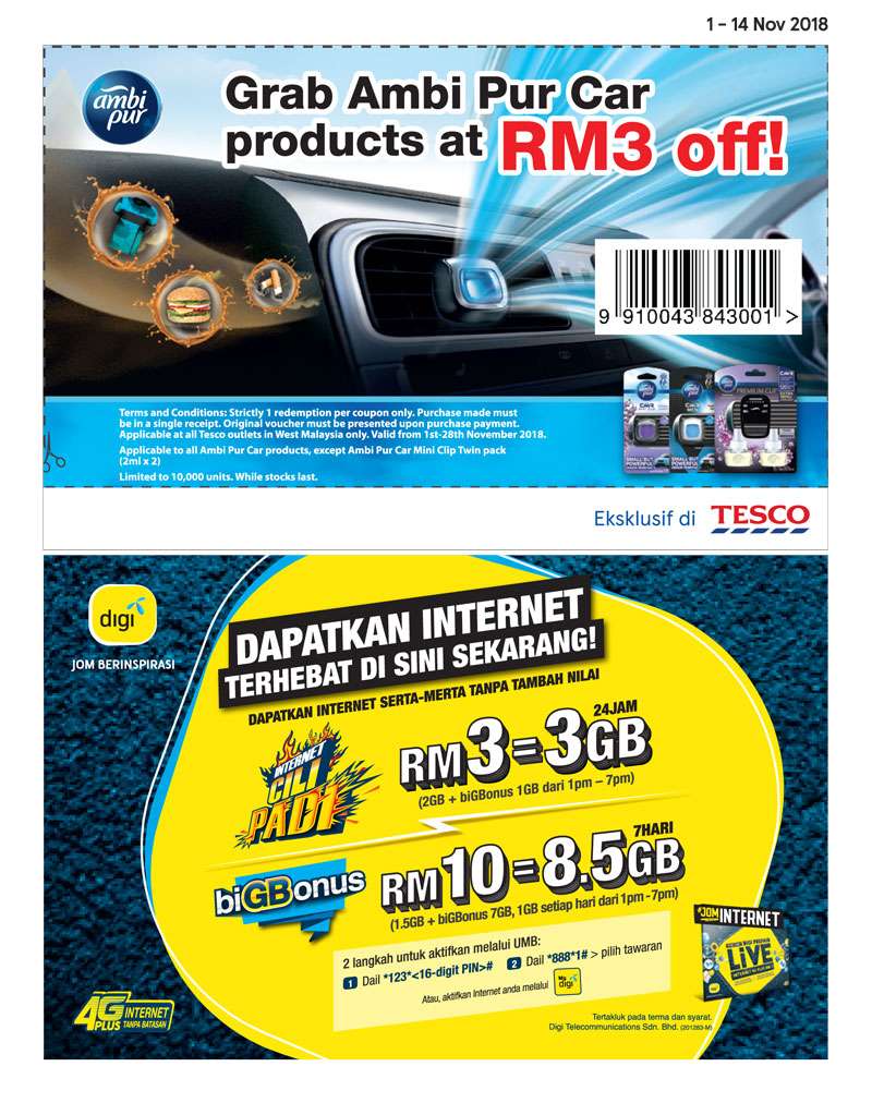Tesco Malaysia Weekly Catalogue (1 November - 7 November 2018)