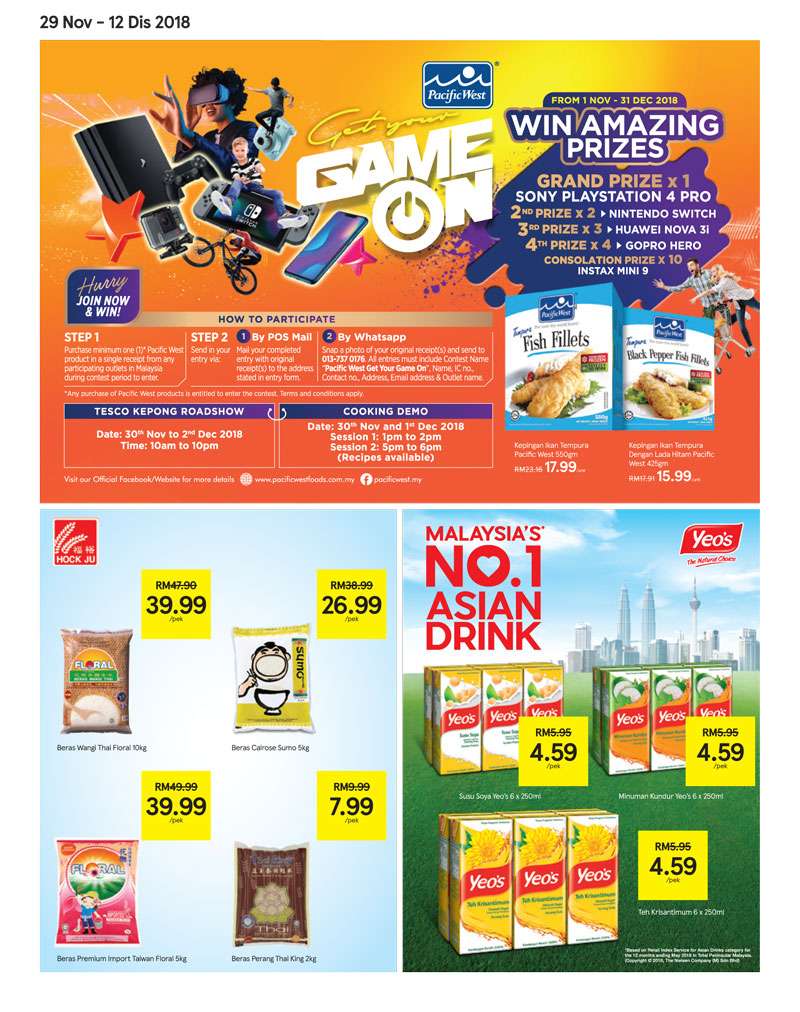 Tesco Malaysia Weekly Catalogue (29 November - 5 December 2018)