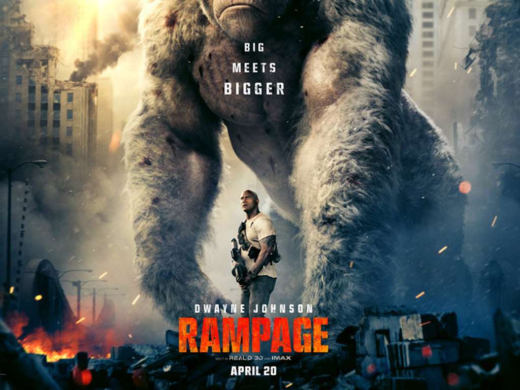 Rampage: Το Απόλυτο Χάος (Rampage) Quad Poster Πόστερ