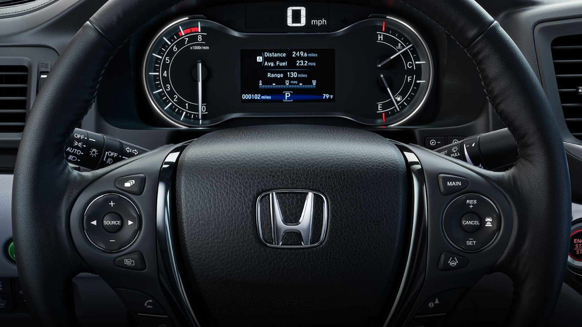 2019 Honda Ridgeline Dashboard Display