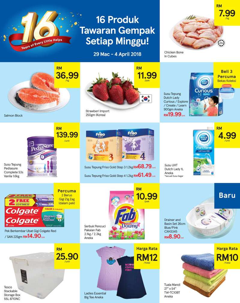 Tesco Malaysia Weekly Catalogue (29 Mar - 4 Apr 2018)