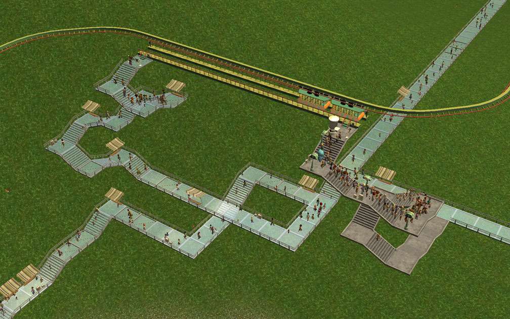 How To's - Elevated Coaster Stations and Access Options - Station Stairs, Image 01