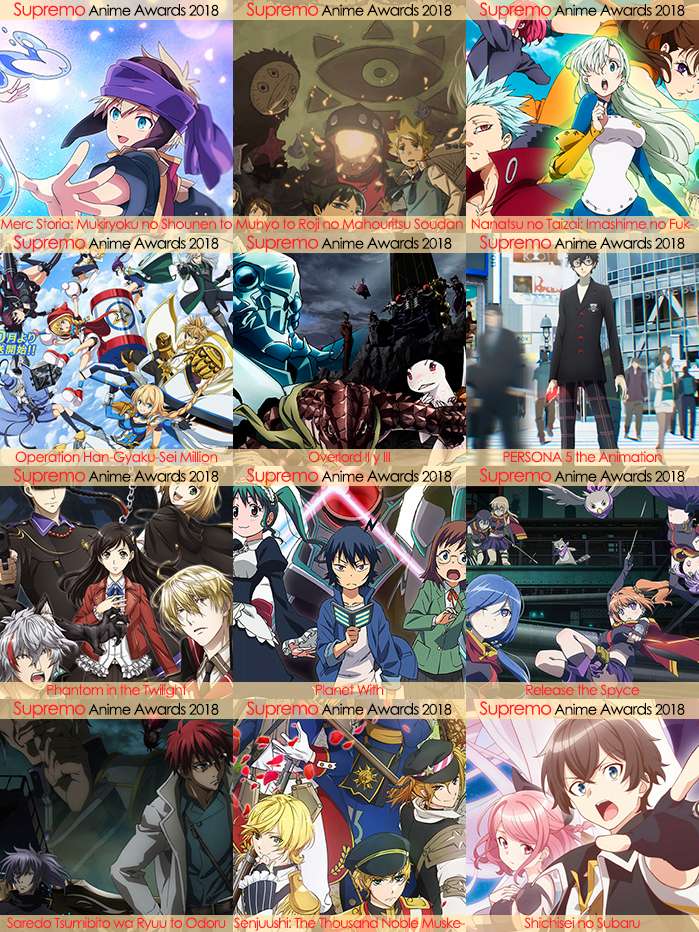 Eliminatorias Nominados a Mejor Anime de Acción 2018