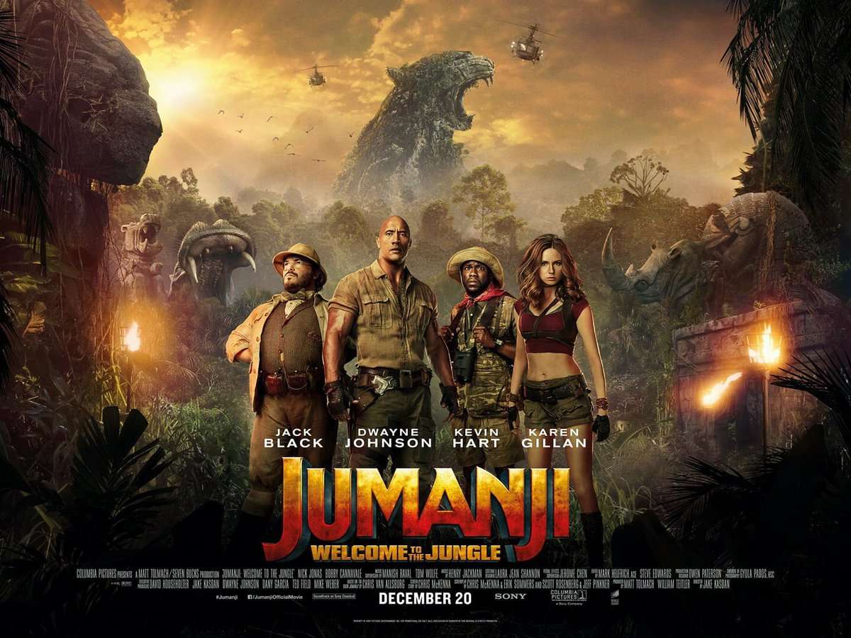 Jumanji: Καλωσήρθατε στη ζούγκλα (Jumanji: Welcome To The Jungle Quad Poster Πόστερ