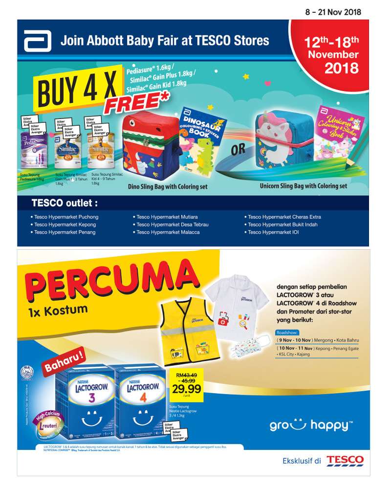 Tesco Malaysia Weekly Catalogue (8 November - 14 November 2018)