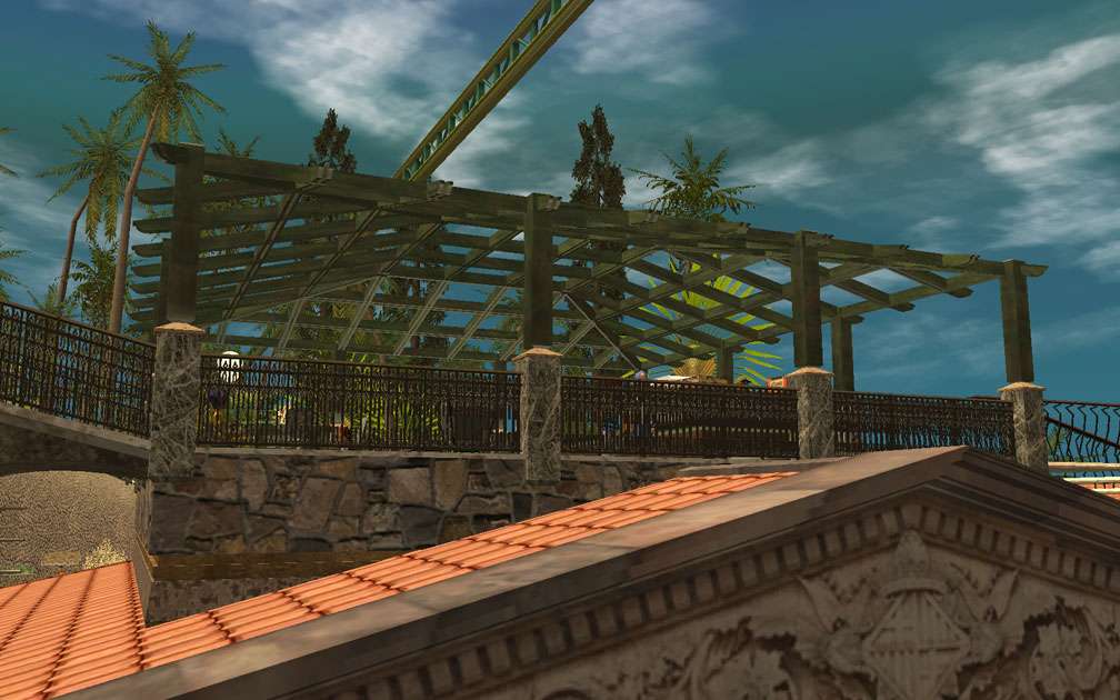 My Projects - CSO's I Have Imported, Pergolas Set - The Sandwich Terrace, View Upwards From Pool Complex, Image 02