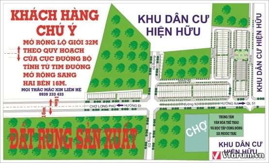 150tr nền gần sân bay Long Thành – Đồng Nai – KDC Song Phương HotHotHot