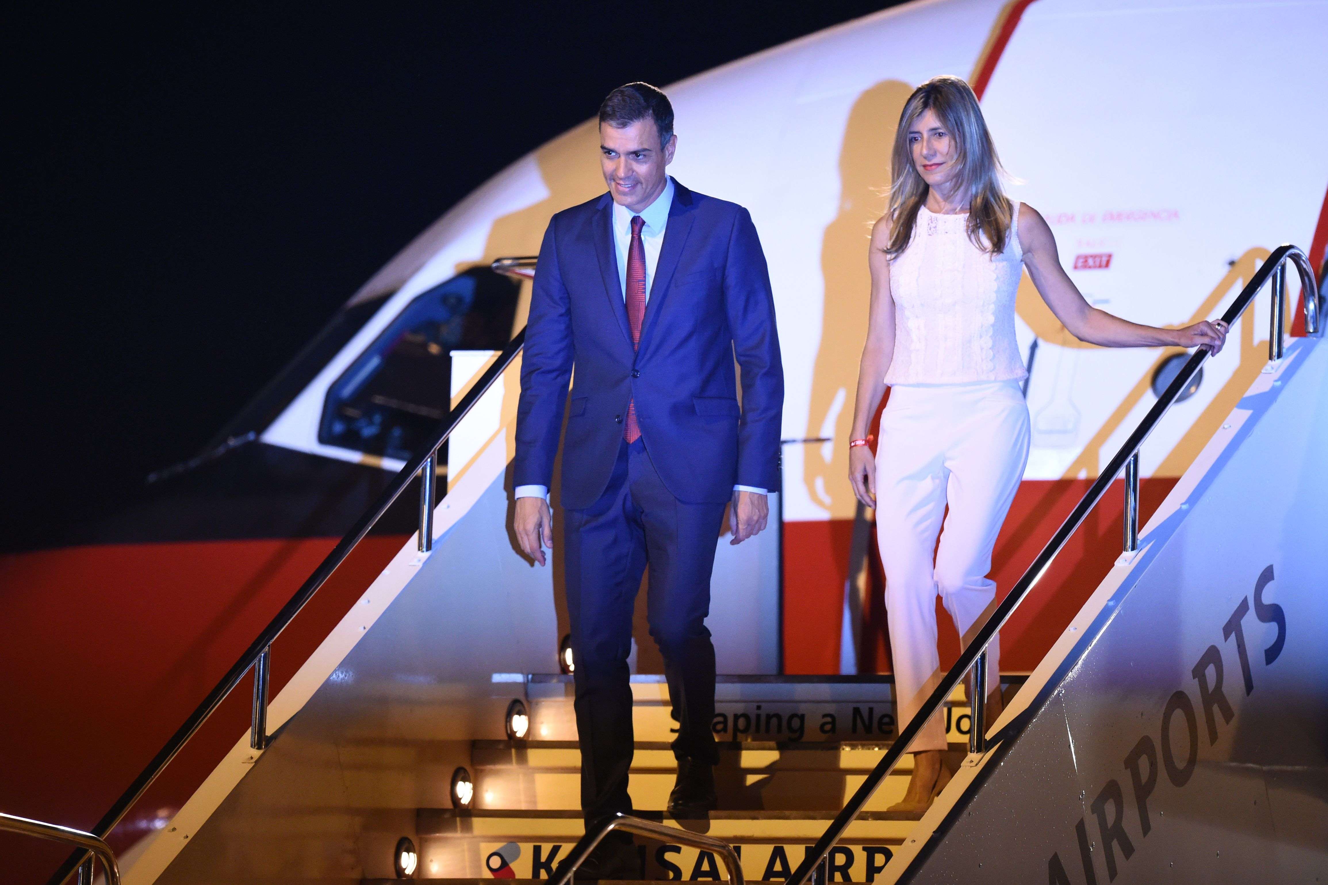 Presidente de España y su esposa