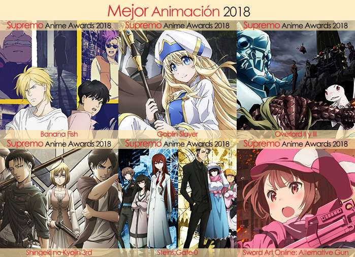 Final X Categorias Nominados a Mejor Animación 2018