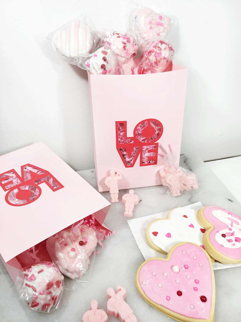Galentine's Day Sweet Treat Bags with Michaels