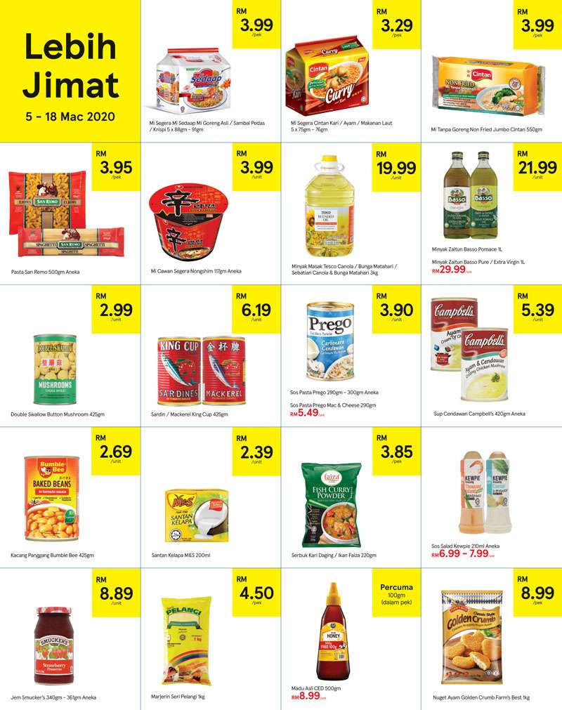 Tesco Malaysia Weekly Catalogue (5 March - 11 March 2020)