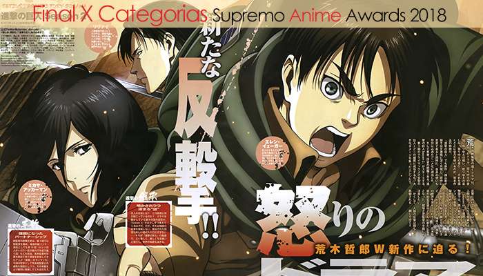 Final X Categorias Supremo Anime Awards 2018