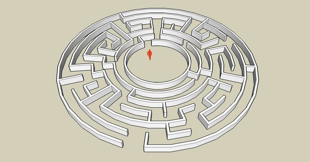 My Adventures In SketchUp: CSO Study: GTT's Hedge Maze - Sketch Displaying Trial CSO, Image 01