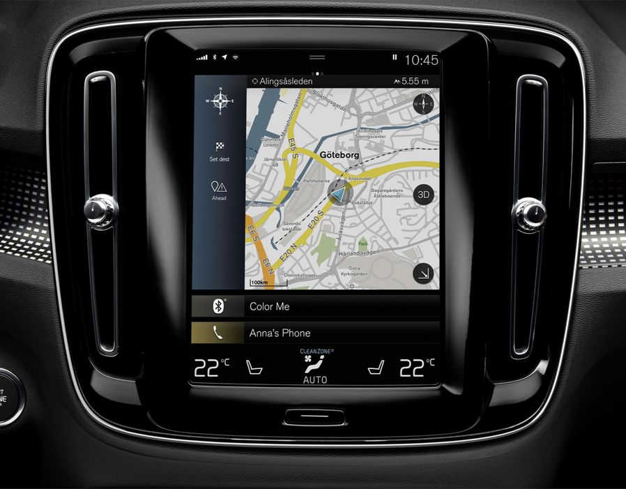 Volvo XC40 Sensus Connect Navigation Display