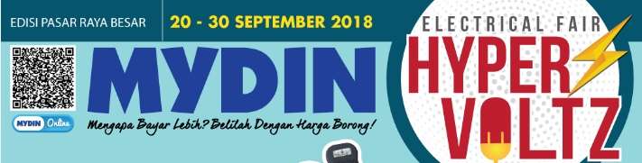 Mydin Catalogue(20 September 2018 - 30 September 2018)