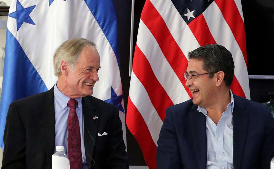 Reunión entre autoridades de Honduras y EUA