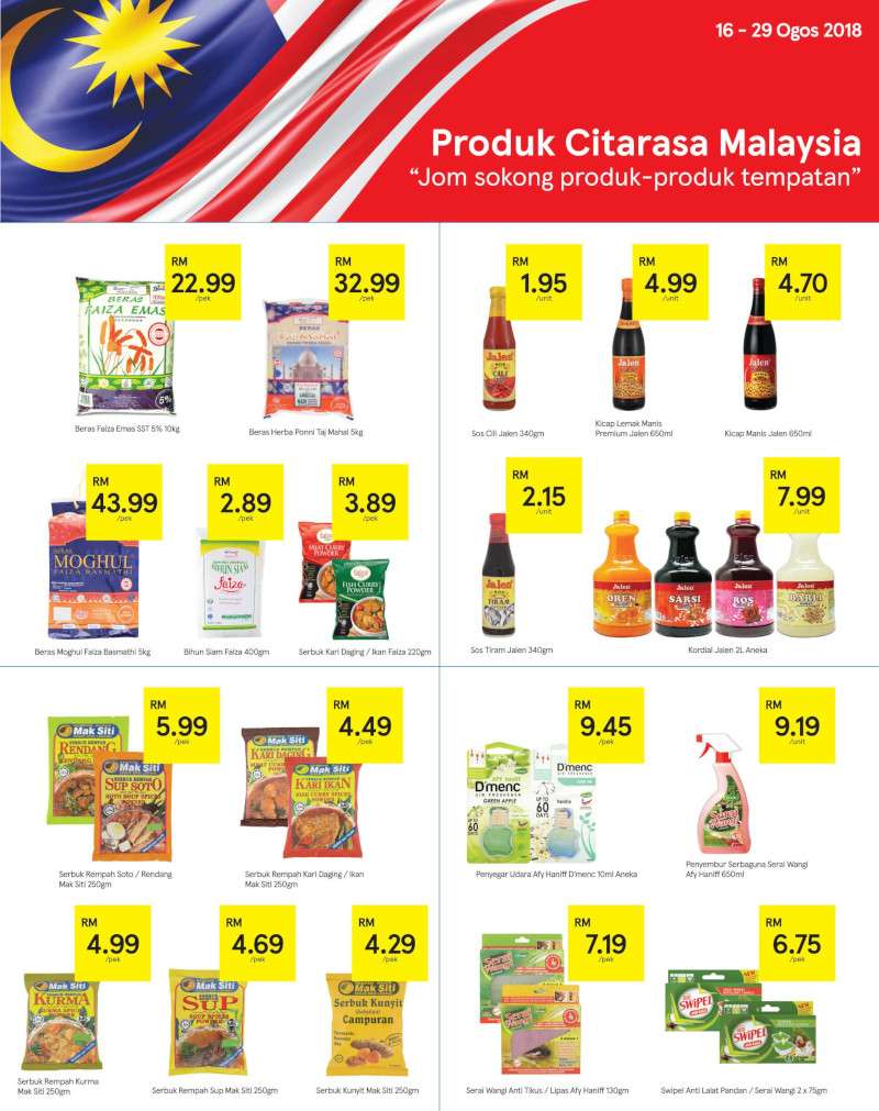 Tesco Malaysia Weekly Catalogue (16 August - 22 August 2018)