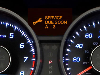 Acura Maintenance Minder Oil Change Service